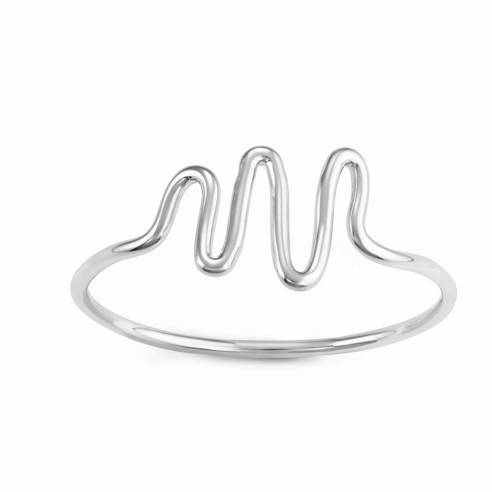 Sterling Silver Wave Ring - W-1616