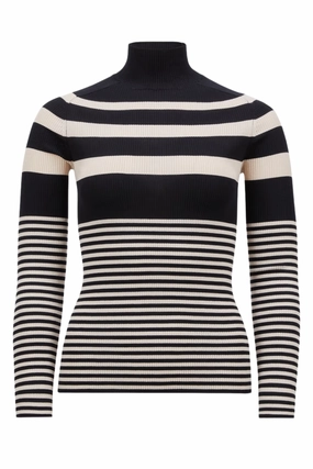Striped Turtleneck