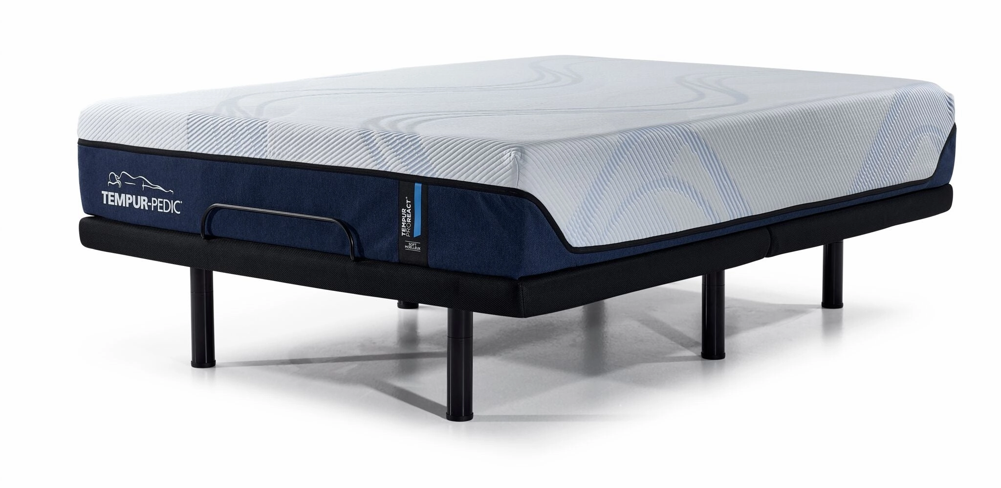 Tempur-Pedic Pro React 2.0 Soft 12" King Mattress and L2 Motion Pro Adjustable Base