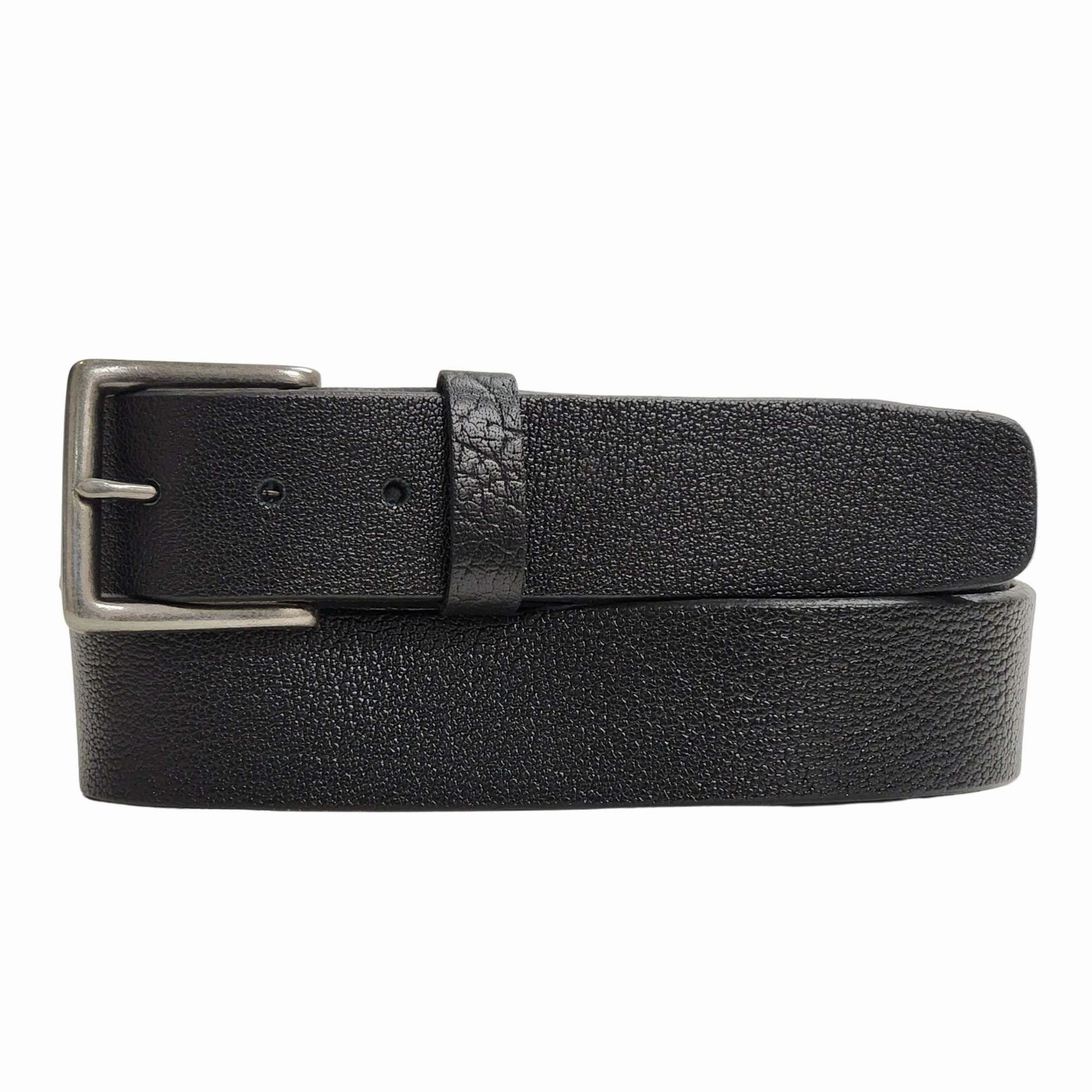 The Maverick Belt - Extra Thick 100% American Pebble Grain Bison Leather Belt