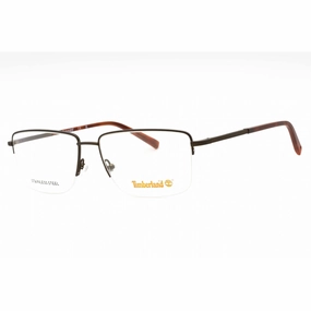 Timberland Men's Eyeglasses - Bronze/Other Rectangular Half Rim Frame | TB1773 038