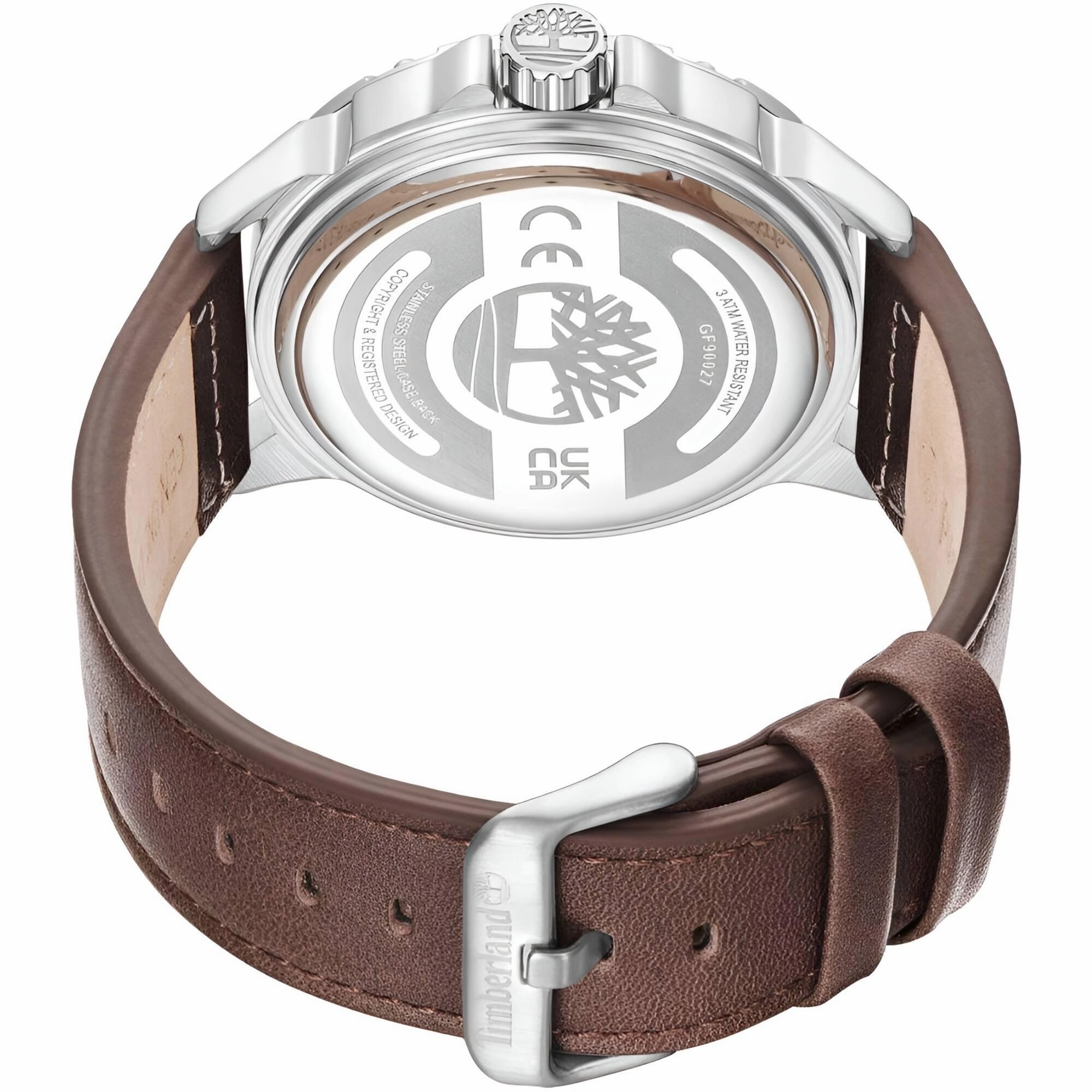 Timberland Men's Watch - Dress Sport Blue Dial Brown Strap Day-Date | TDWGF9002701