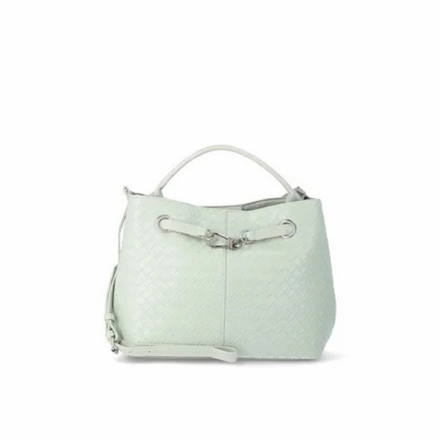 Time and Tru Women's Hazel Satchel Bag, Seafoam