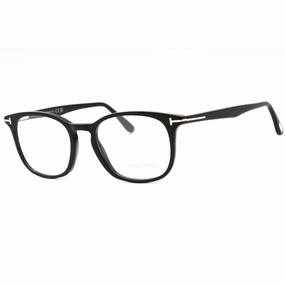 Tom Ford Men's Eyeglasses - Shiny Black Plastic Oval Shape Full Rim Frame | FT5505 1