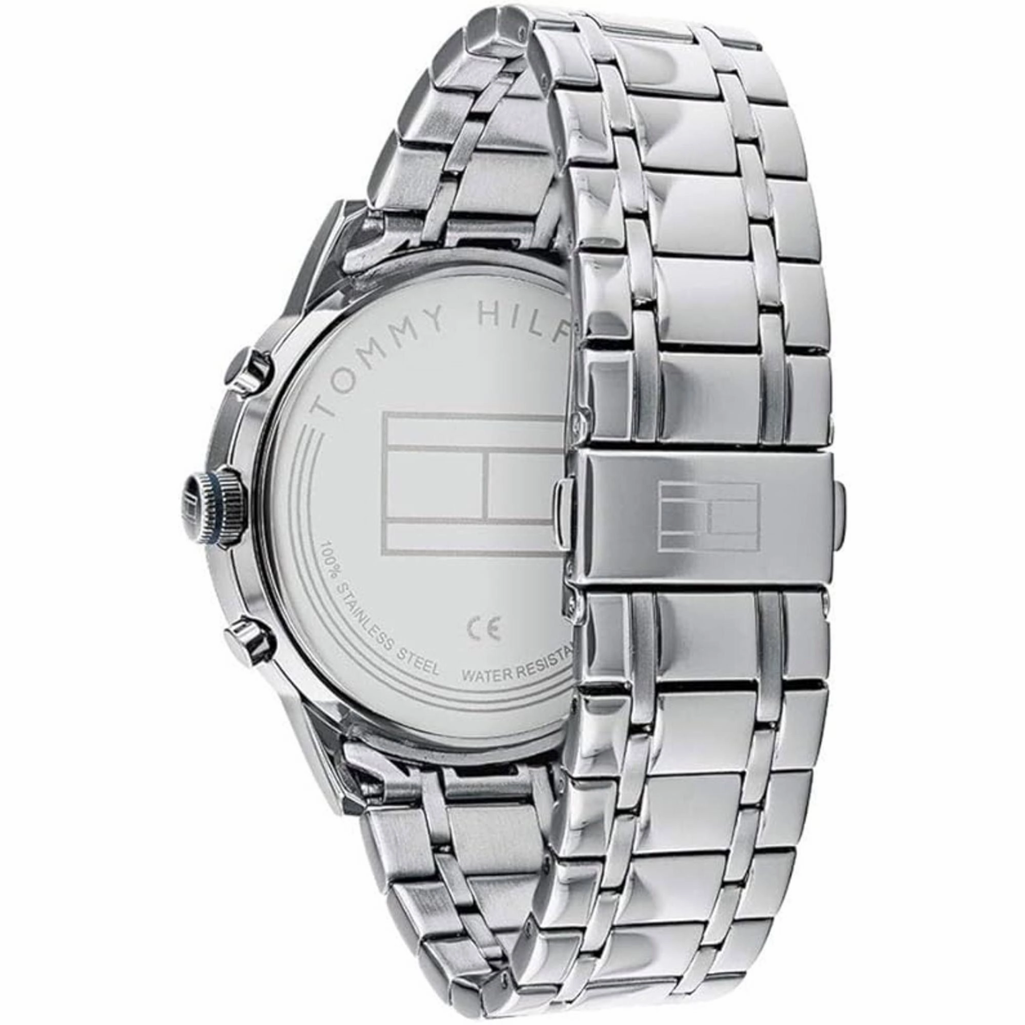 Tommy Hilfiger Men's Watch - Kyle Grey Dial Silver Steel Bracelet Quartz | 1791632