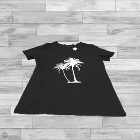 Top Short Sleeve By Fresh Produce In Black & White, Size: L