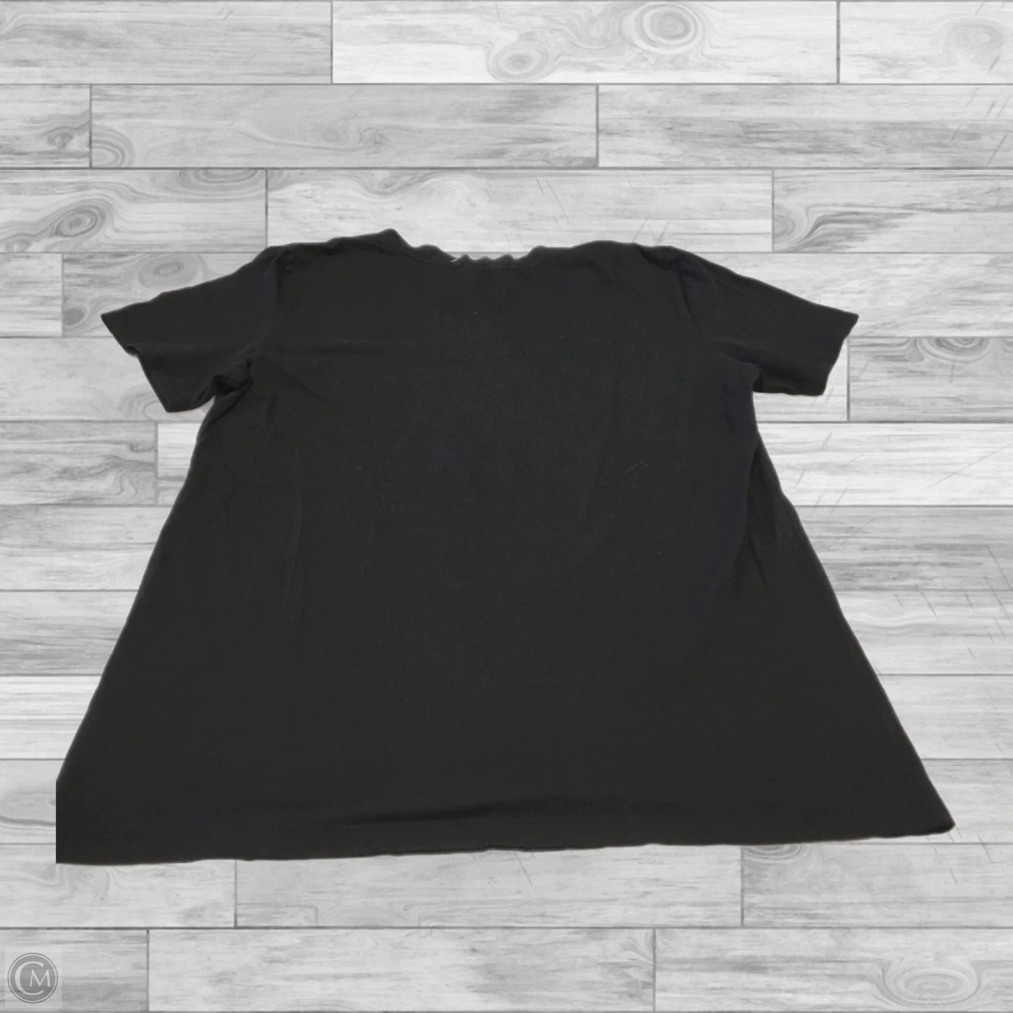 Top Short Sleeve By Fresh Produce In Black & White, Size: L