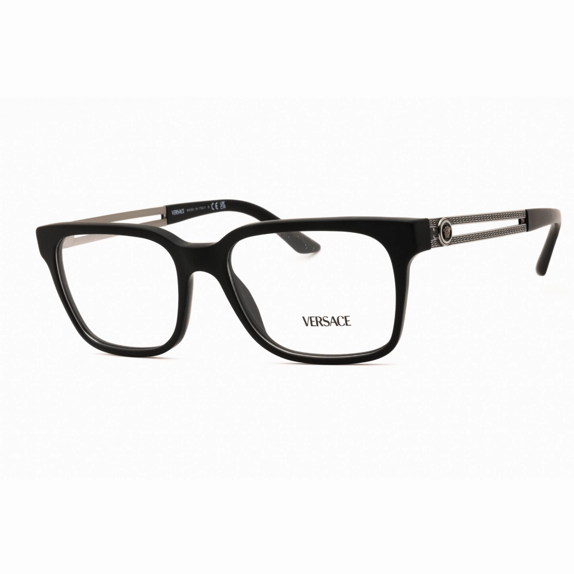 Versace Men's Eyeglasses - Black Plastic Square Full Rim Frame | VE3218 5122