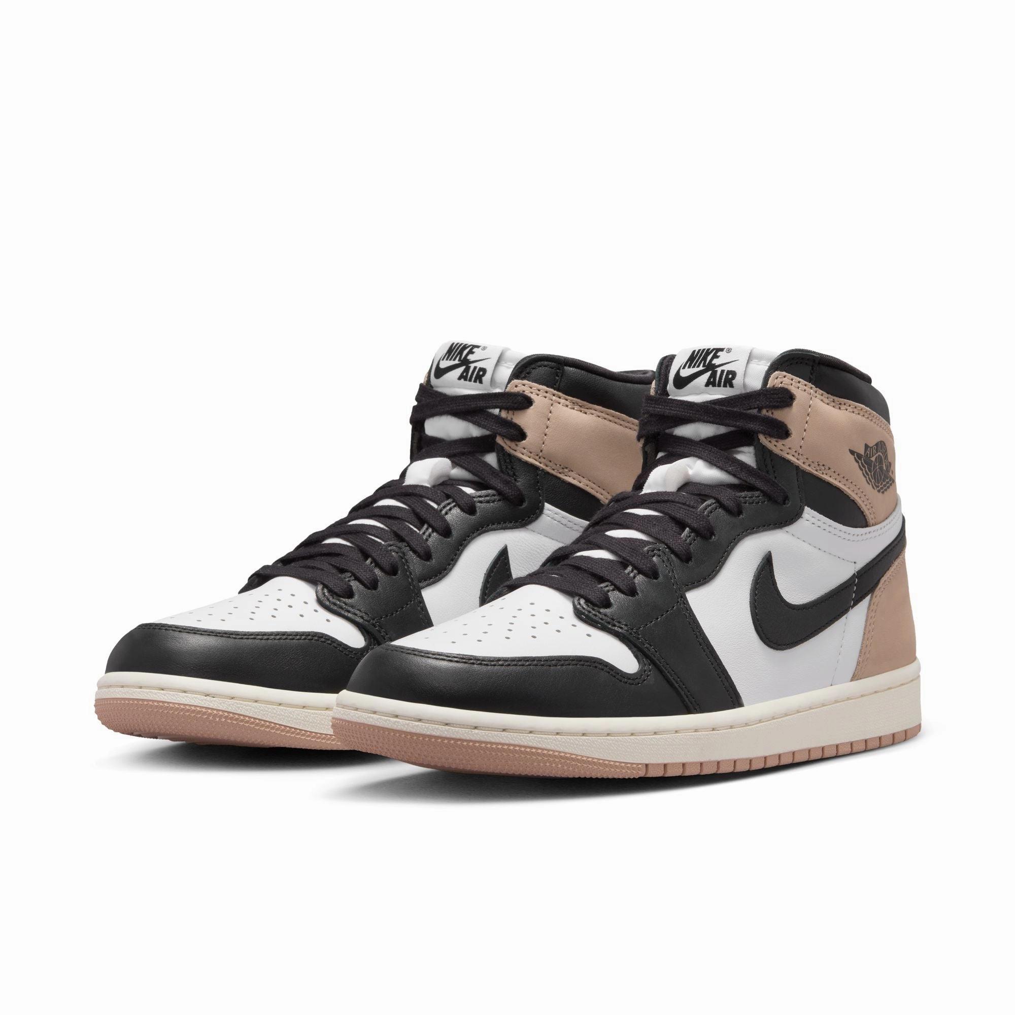 Women's Air Jordan 1 Retro High OG Latte-BLACK/LEGEND MD BROWN-WHITE-SAIL