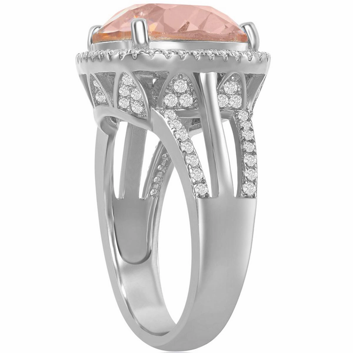 Women's Ring - CZ and Vintage Rose Swarovski Element, Size 9 | BLW-2415-9