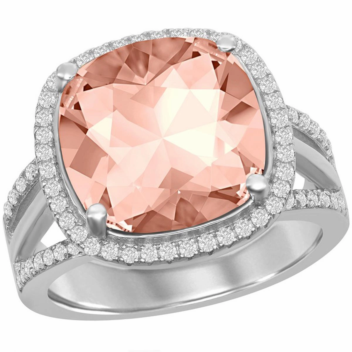 Women's Ring - CZ and Vintage Rose Swarovski Element, Size 9 | BLW-2415-9