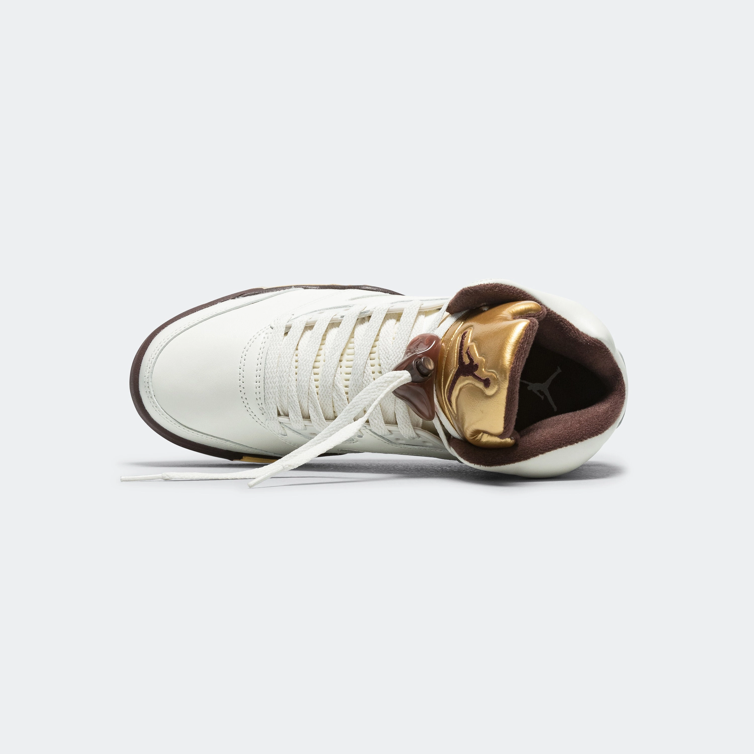 Womens Air Jordan 5 Retro - Earth/Metallic Gold-Sail