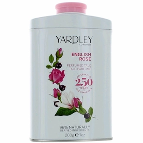 Yardley of London Women's Perfumed Talc - English Rose Timeless Elegance, 7 oz